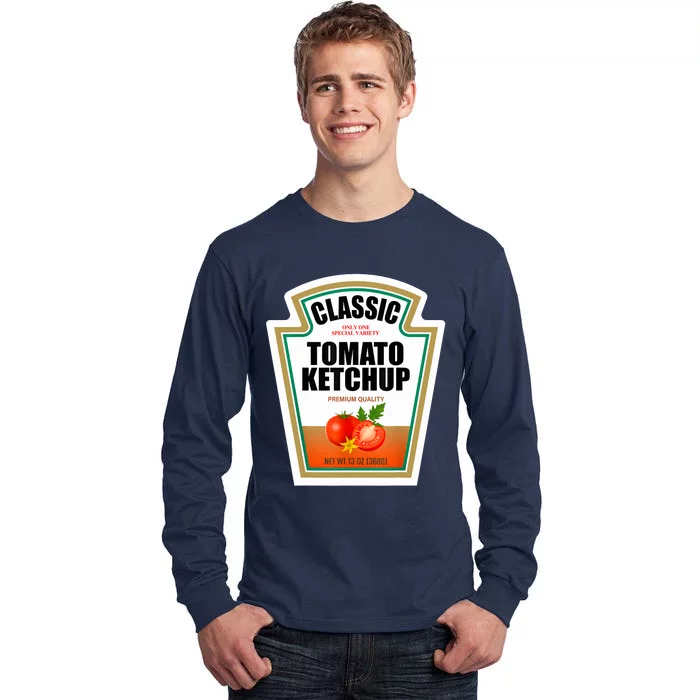 Tomato Ketchup Condiment Group Halloween Costume Tall Long Sleeve T-Shirt