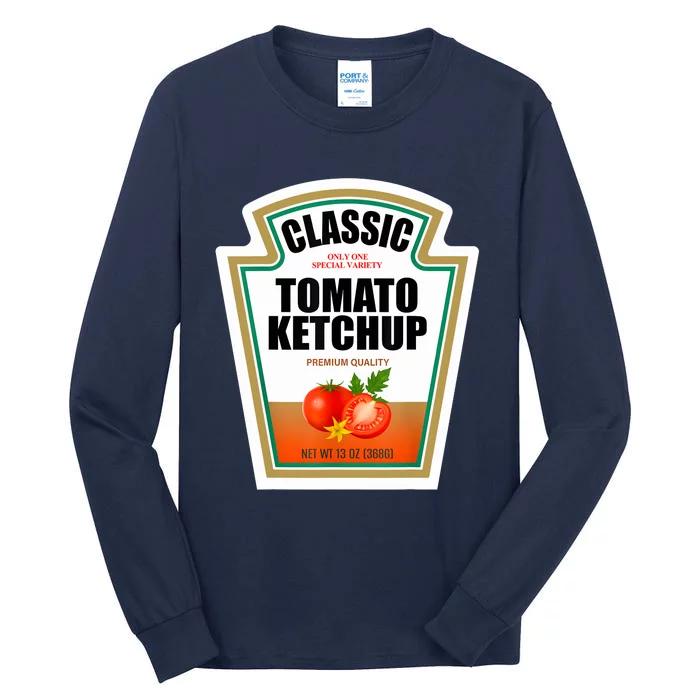 Tomato Ketchup Condiment Group Halloween Costume Tall Long Sleeve T-Shirt