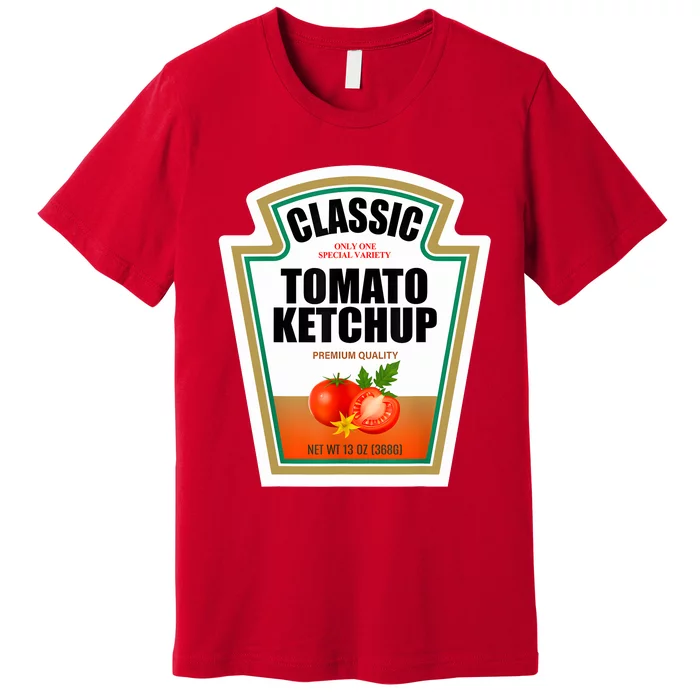 Tomato Ketchup Condiment Group Halloween Costume Premium T-Shirt