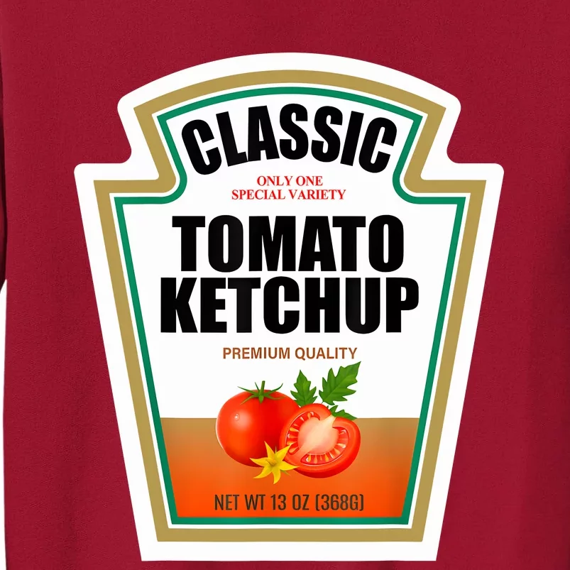 Tomato Ketchup Condiment Group Halloween Costume Tall Sweatshirt