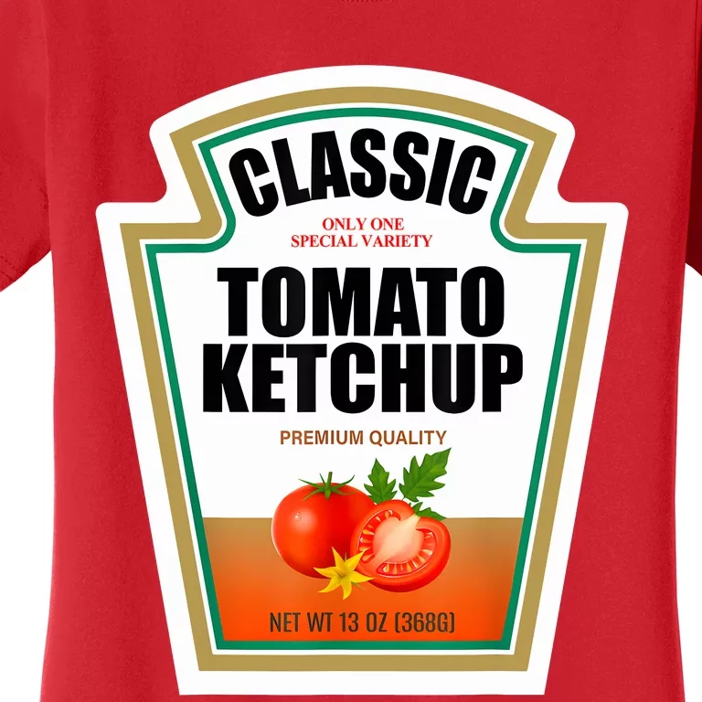 Tomato Ketchup Condiment Group Halloween Costume Women's T-Shirt