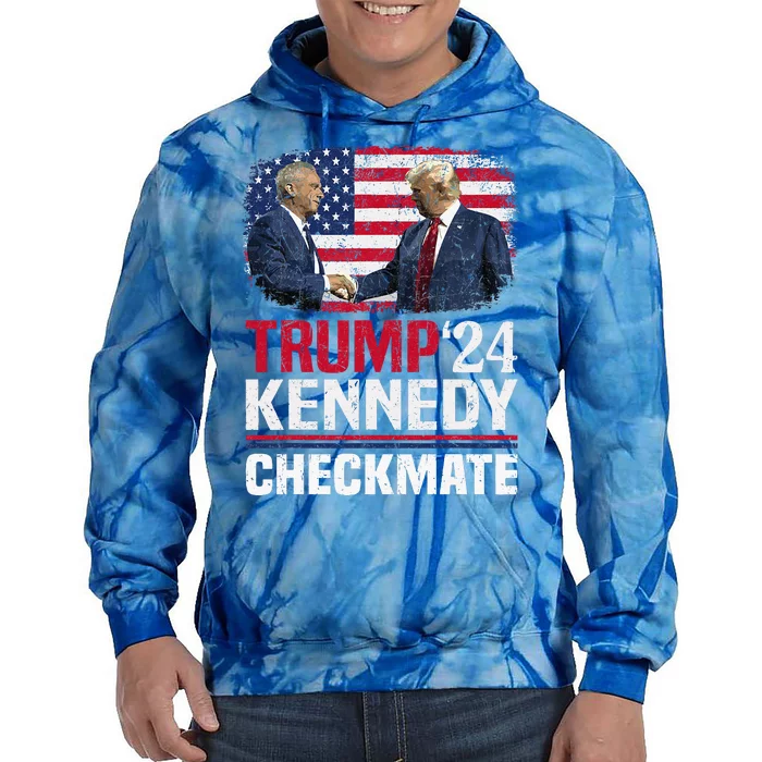 Trump Kennedy Checkmate 2024 Vote For Trump And Kennedy Tie Dye Hoodie