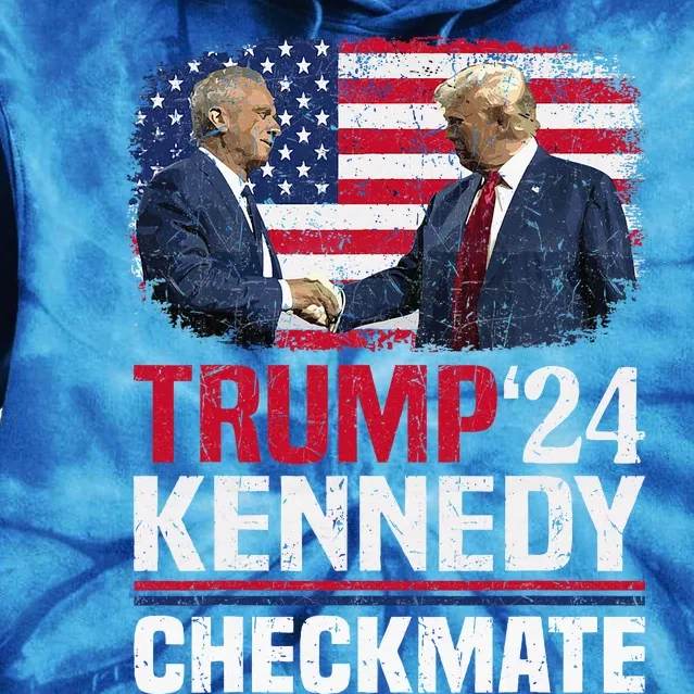 Trump Kennedy Checkmate 2024 Vote For Trump And Kennedy Tie Dye Hoodie