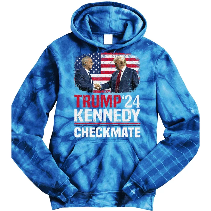 Trump Kennedy Checkmate 2024 Vote For Trump And Kennedy Tie Dye Hoodie