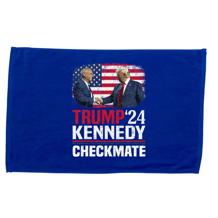 Trump Kennedy Checkmate 2024 Vote For Trump And Kennedy Microfiber Hand Towel