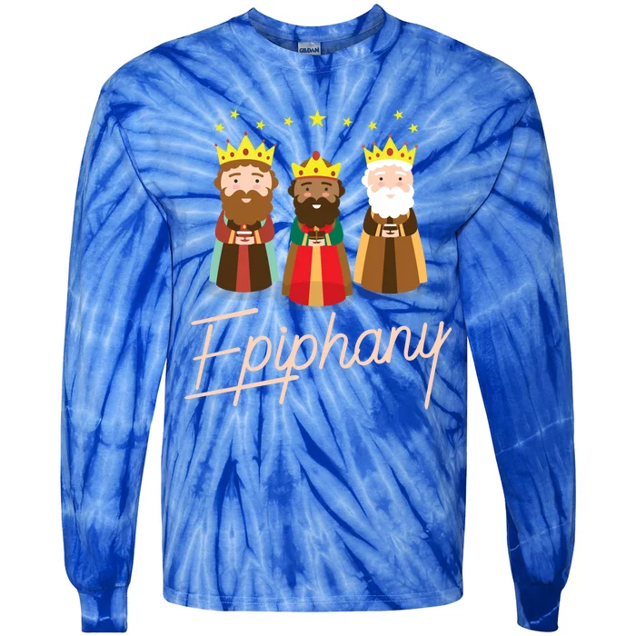 Three Kings Day Epiphany Celebration Cool Gift Christianity Tie-Dye Long Sleeve Shirt