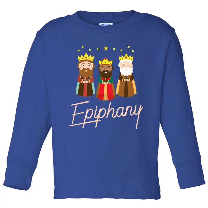 Three Kings Day Epiphany Celebration Cool Gift Christianity Toddler Long Sleeve Shirt