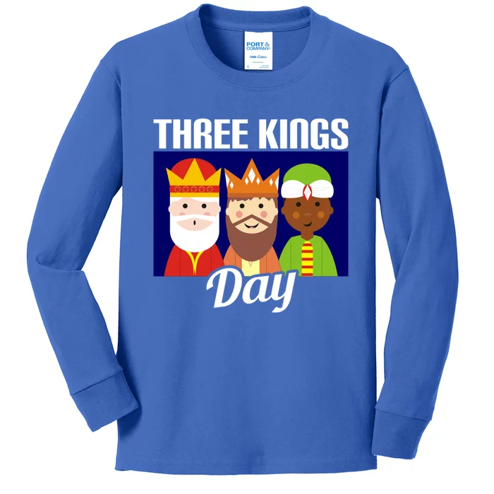 Three Kings Day Epiphany Gift Kids Long Sleeve Shirt