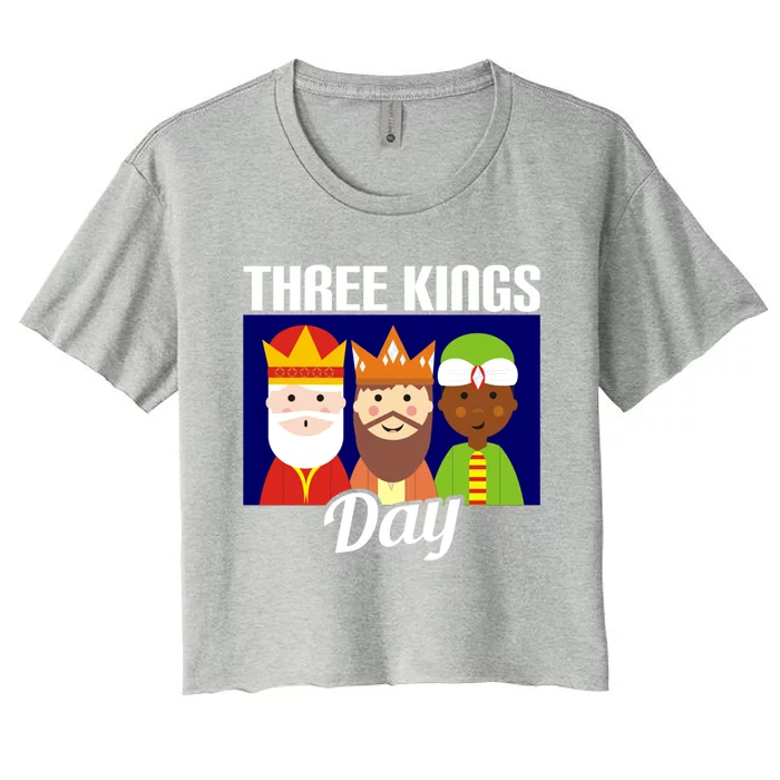 Three Kings Day Epiphany Gift Women's Crop Top Tee