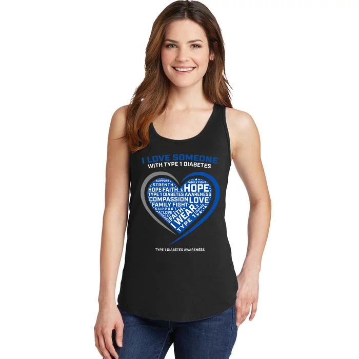 T1d Kids Diabetic Type 1 Diabetes Awareness Ladies Essential Tank