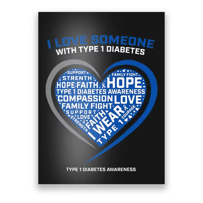 T1d Kids Diabetic Type 1 Diabetes Awareness Poster