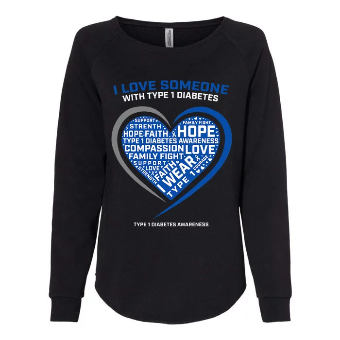 T1d Kids Diabetic Type 1 Diabetes Awareness Womens California Wash Sweatshirt