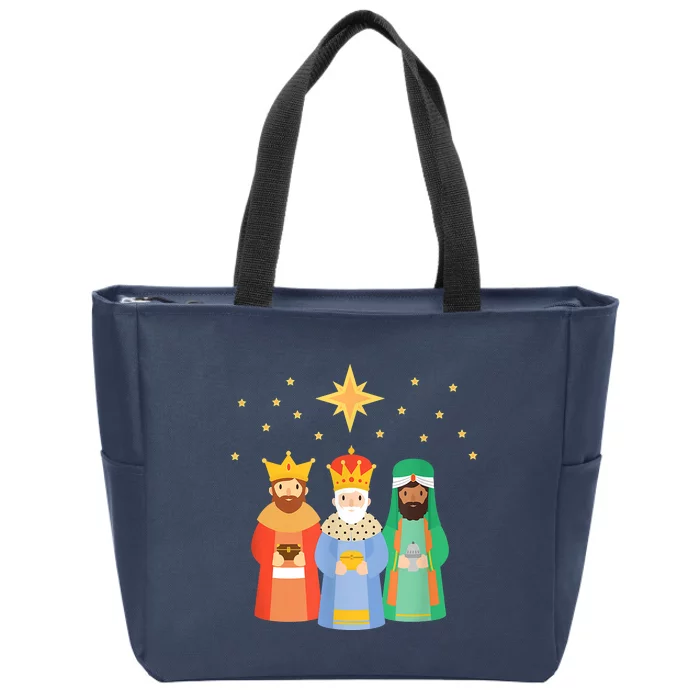 Three Kings Day Epiphany Celebration Christianity Zip Tote Bag