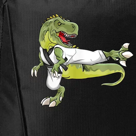 Trex Karate Dinosaur Funny Martial Arts City Backpack