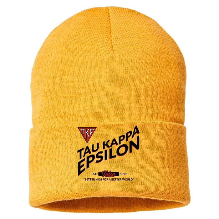 Tau Kappa Epsilon Fraternity Tke Est 1899 Teke 2307020 Sustainable Knit Beanie