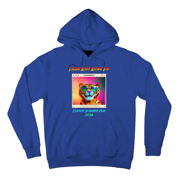 Tiger Kung Fu Summer Fun Smiling Tiger Hoodie