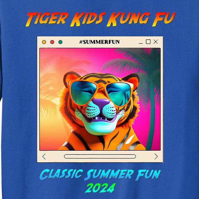 Tiger Kung Fu Summer Fun Smiling Tiger Sweatshirt