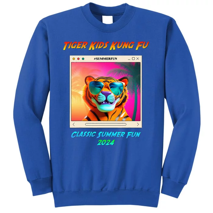 Tiger Kung Fu Summer Fun Smiling Tiger Sweatshirt