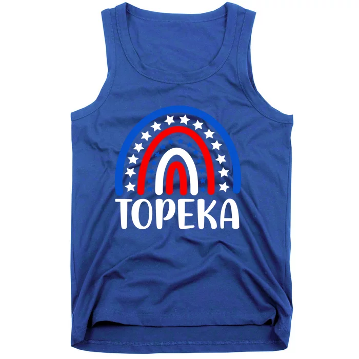 Topeka Kansas Gift I Love Topeka Kansas Usa Gift Tank Top