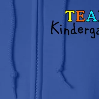 Team Kindergarten Gift Full Zip Hoodie