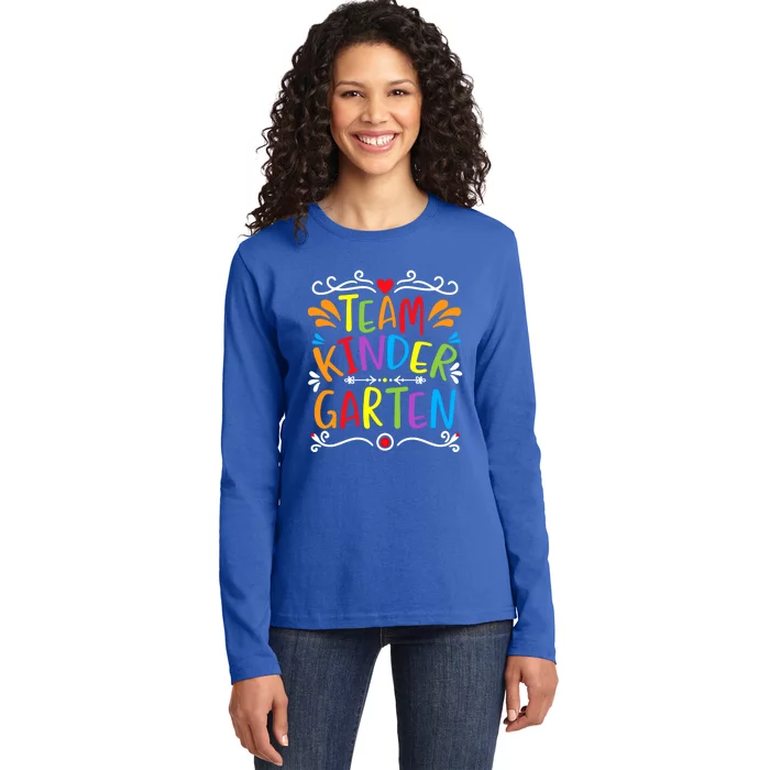 Team Kindergarten Gift Ladies Long Sleeve Shirt