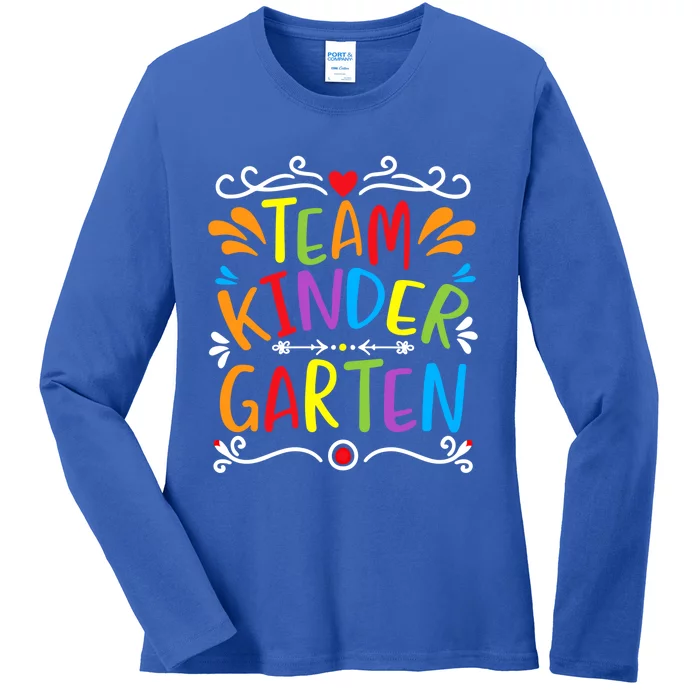 Team Kindergarten Gift Ladies Long Sleeve Shirt