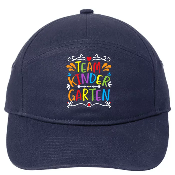 Team Kindergarten Gift 7-Panel Snapback Hat