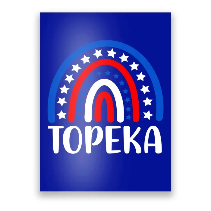 Topeka Kansas Gift I Love Topeka Kansas Usa Cute Gift Poster