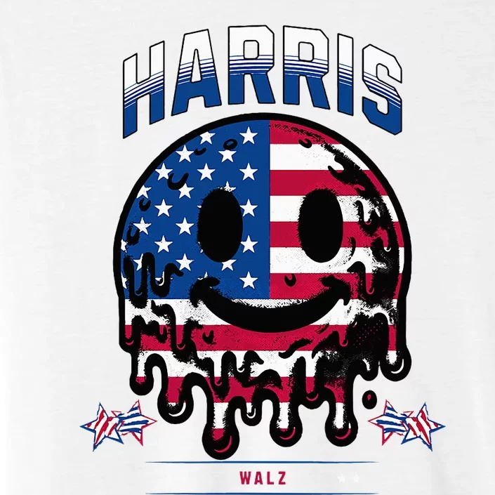 Trippy Kamala Harris Tim Walz ChromaSoft Performance T-Shirt