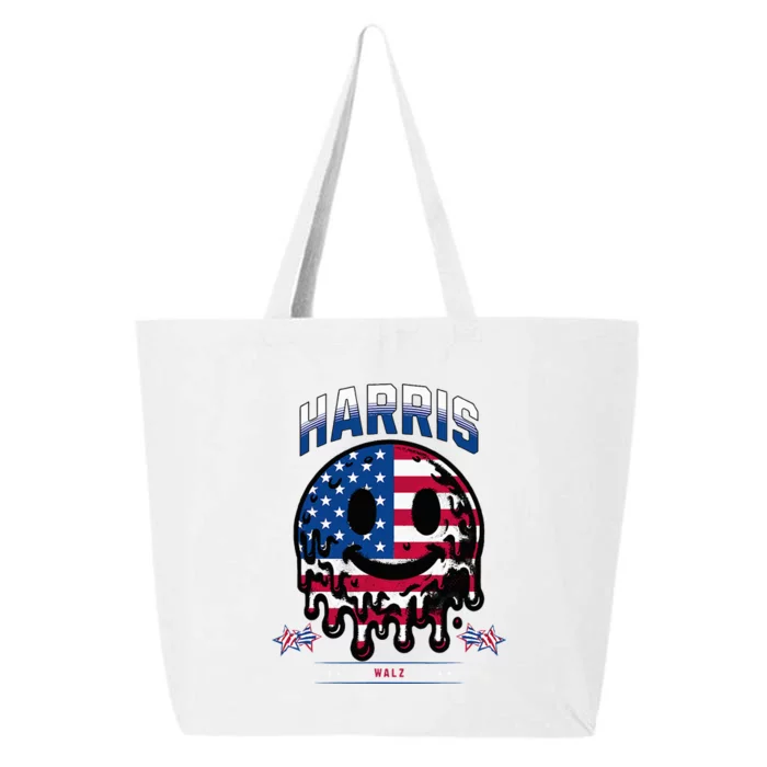 Trippy Kamala Harris Tim Walz 25L Jumbo Tote