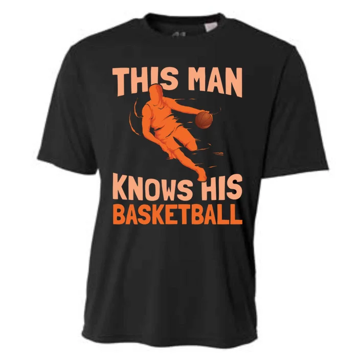 This Knows His Basketball Gift Hoops Streetball Basketball Gift Cooling Performance Crew T-Shirt