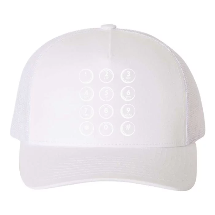 TELEPHONE KEYPAD HALLOWEEN COSTUME PRETEND I'M A TELEPHONE Yupoong Adult 5-Panel Trucker Hat