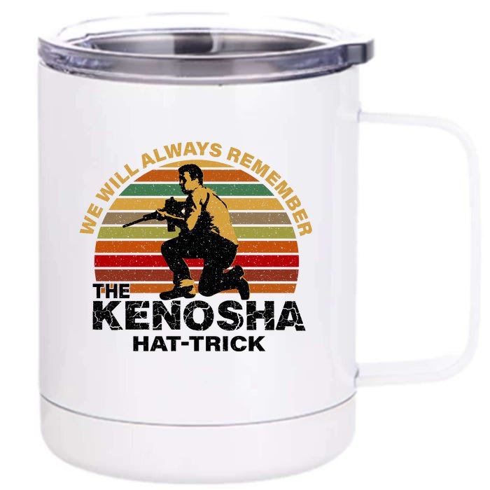 The Kenosha Hattrick Front & Back 12oz Stainless Steel Tumbler Cup