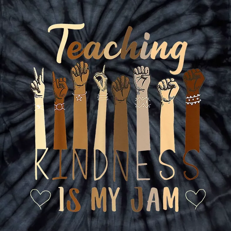 Teaching Kindness Is My Jam asd Awareness Tie-Dye T-Shirt