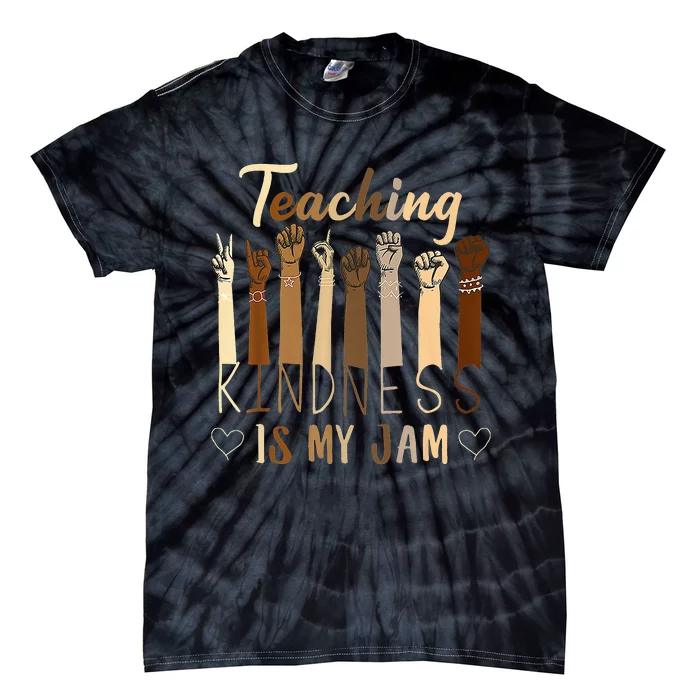 Teaching Kindness Is My Jam asd Awareness Tie-Dye T-Shirt