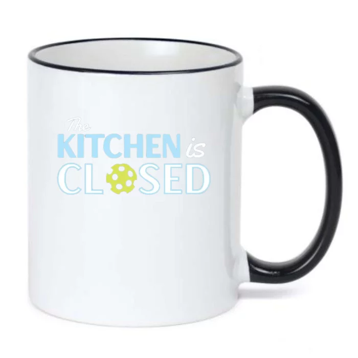 The Kitchen Is Closed Black Color Changing Mug