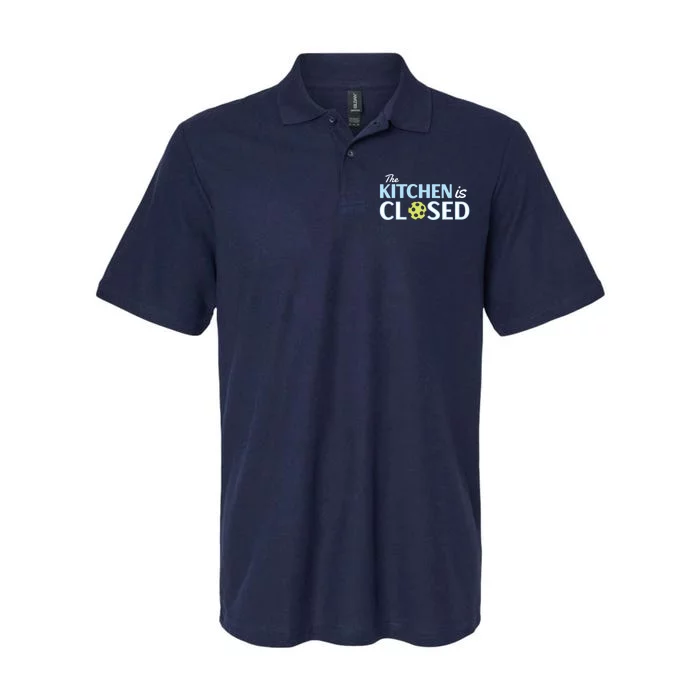 The Kitchen Is Closed Softstyle Adult Sport Polo