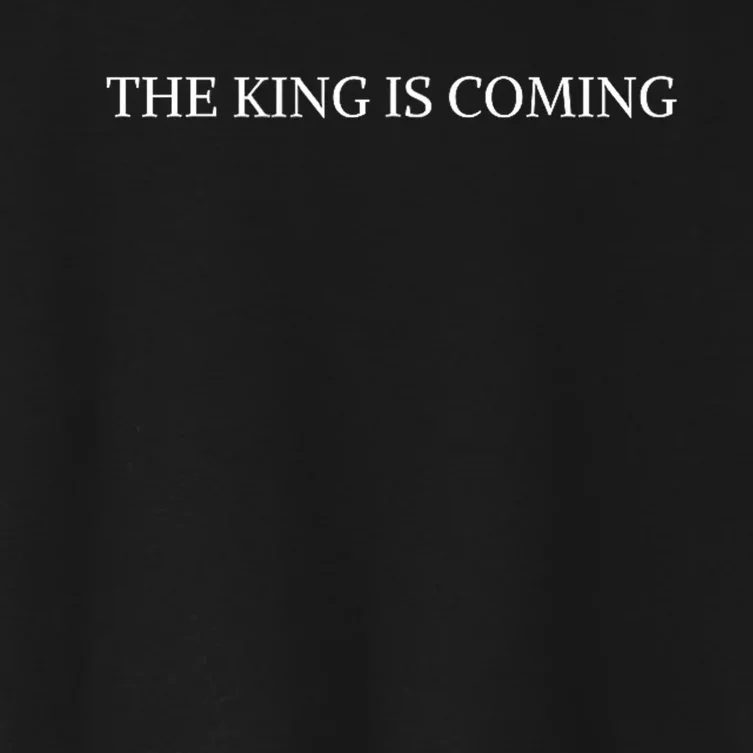 The King Is Coming Christian Faith Jesus Follower Women's Crop Top Tee