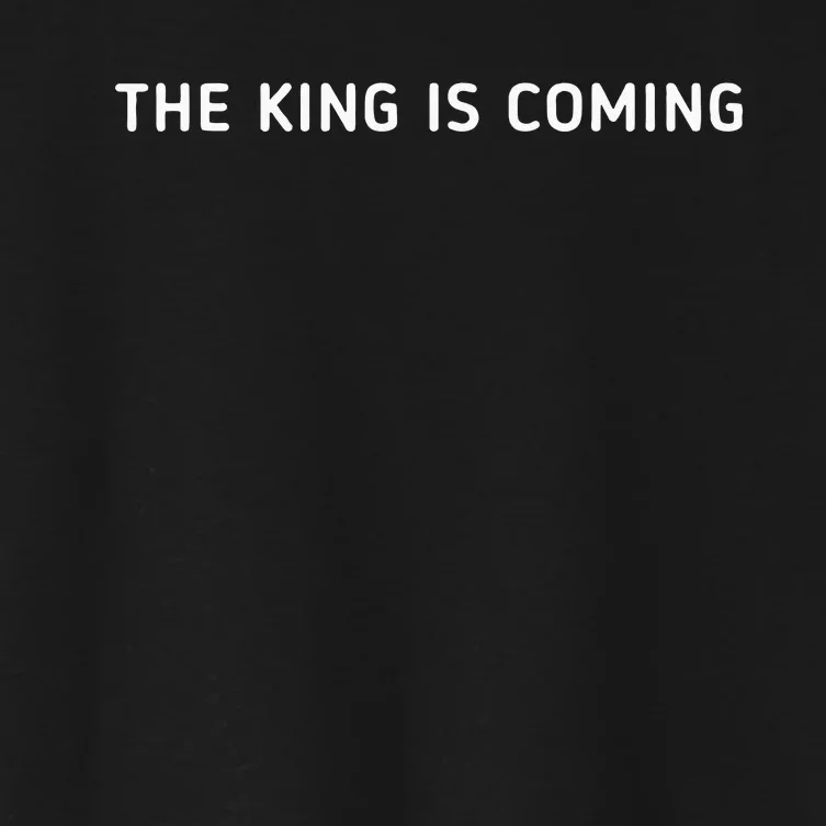 The King Is Coming Revelation 14 Christian Rapture Bible Women's Crop Top Tee