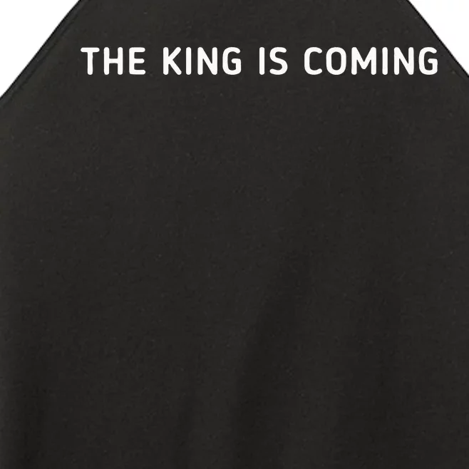 The King Is Coming Revelation 14 Christian Rapture Bible Women’s Perfect Tri Rocker Tank