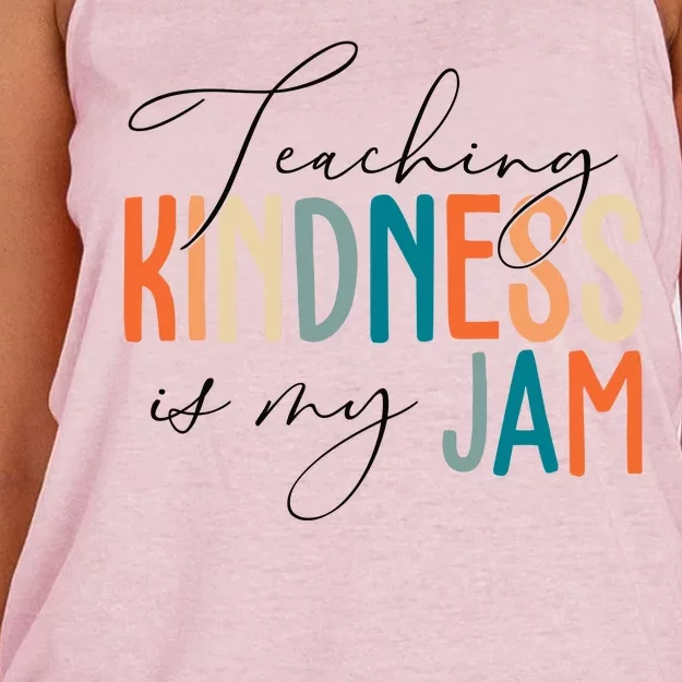 Teaching Kindness Is My Jam Women's Knotted Racerback Tank