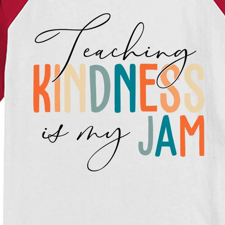 Teaching Kindness Is My Jam Kids Colorblock Raglan Jersey