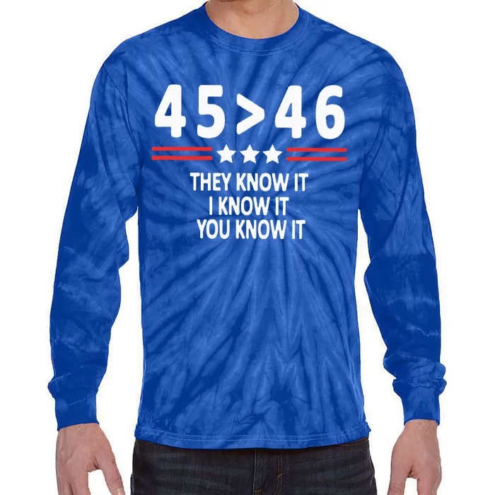 They Know It I Know It You Know It Tie-Dye Long Sleeve Shirt