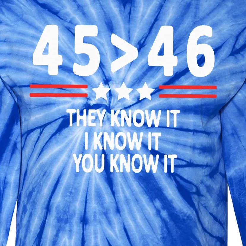 They Know It I Know It You Know It Tie-Dye Long Sleeve Shirt