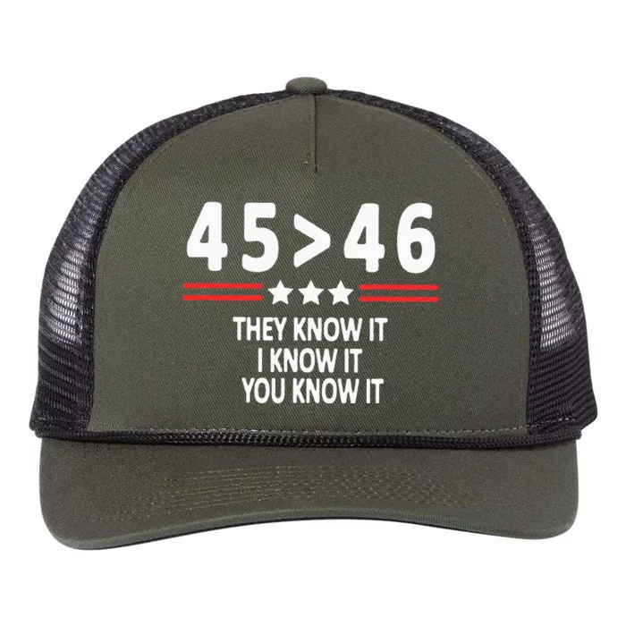 They Know It I Know It You Know It Retro Rope Trucker Hat Cap