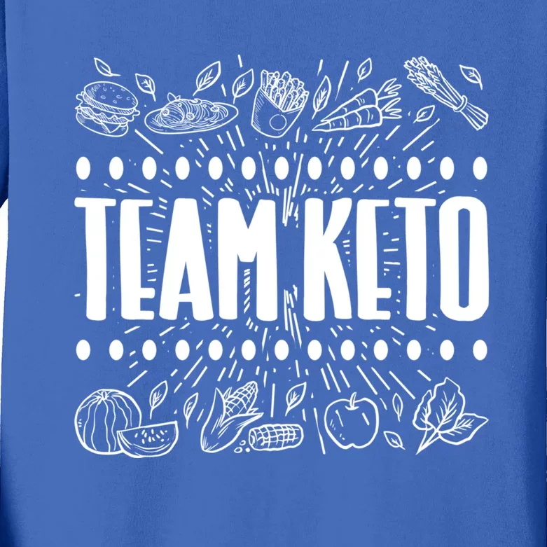 Team Keto Ketolife Cool National Keto Day Christmas Gift Tee Cool Gift Kids Long Sleeve Shirt