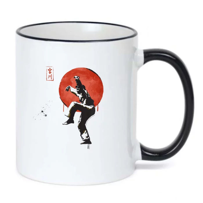 The Karate Kid Sumi Ink Crane Kick Black Color Changing Mug