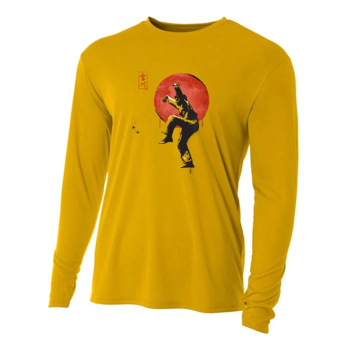 The Karate Kid Sumi Ink Crane Kick Cooling Performance Long Sleeve Crew