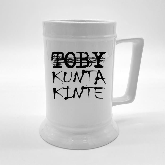 Toby Kunta Kinte Funny Front & Back Beer Stein