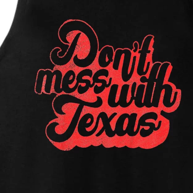 Texas Kids Kids DonT Mess With The Texas Ladies Tri-Blend Wicking Tank